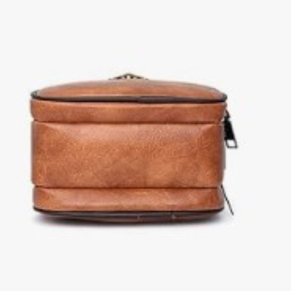 NWT Lightweight Small Crossbody-Shoulder Bag with handle-brown - Picture 5 of 8